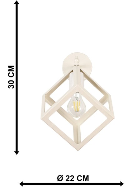 Küp Aplik 2 Adet Beyaz indirimleri