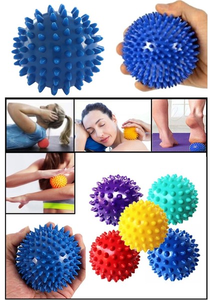 Profesyonel Fitness Cardio Pilates Büyük Boy 8 cm Dikenli Kas Duyu Uyarıcı Masaj Topu Spor Set fiyatları