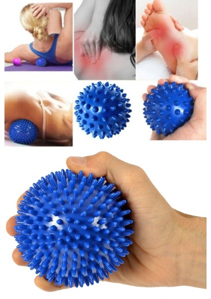Profesyonel Fitness Cardio Pilates Büyük Boy 8 cm Dikenli Kas Duyu Uyarıcı Masaj Topu Spor Set fırsatları
