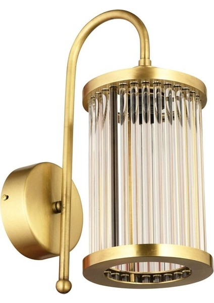 Özel Çubuk Taşlı Tekli Aplik Sarı 25X30CM