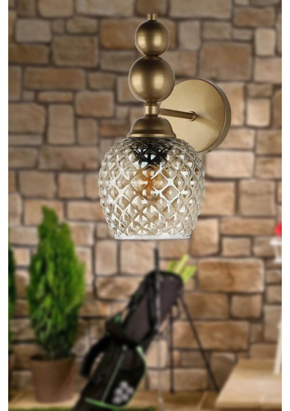 Velas Aplik Eskitme Füme Cam