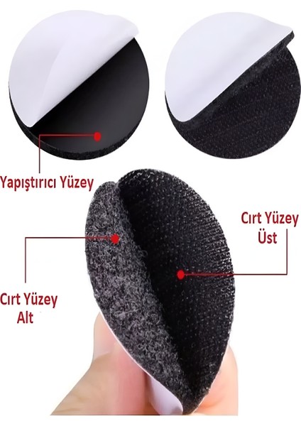 10 Adet Halı Kilim Koltuk Örtüsü Kaydırmaz Sabitleyici Cırt Yıkanabilir Kendinden Yapışkanlı Cırt