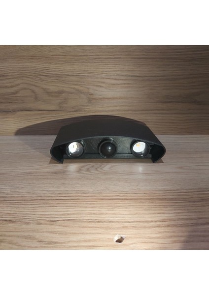 U2 Uranüs Siyah Kasa 10 W. Gün Işığı Dekoratif Çift Yönlü Iç ve Dış Mekan Bahçe Balkon Teras Aplik modelleri