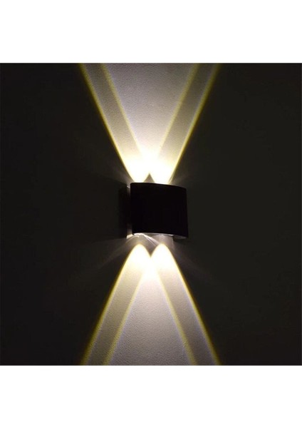 U2 Uranüs Siyah Kasa 10 W. Gün Işığı Dekoratif Çift Yönlü Iç ve Dış Mekan Bahçe Balkon Teras Aplik fırsatları