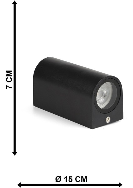 Çift Yönlü Döküm Aplik Siyah modelleri