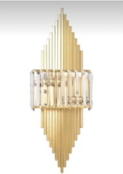 Gold Aplik Kristal Gold Aplik Salon Otel Duvar Aydınlatması Duvar Lambası Lüks Aplik