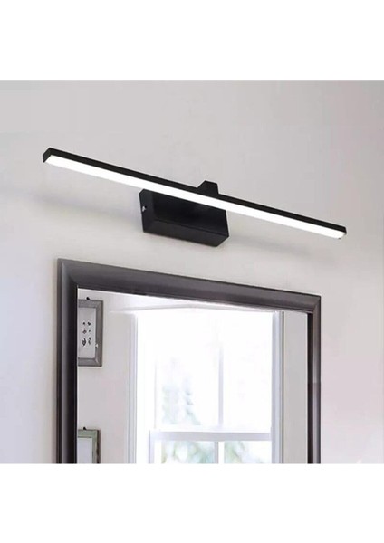 Berrak Modern Tasarım Siyah Renk Gün Işığı Ledli Banyo - Mutfak - Salon LED Duvar Aplik