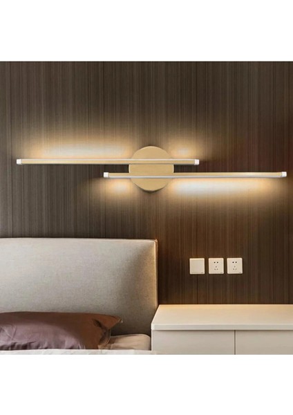 Asya Modern Tasarım Eskitme Renk Gün Işığı Ledli Banyo - Mutfak - Salon LED Duvar 2 Li Aplik
