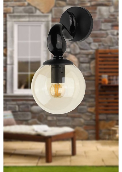 Çekya Aplik Siyah Bal Cam