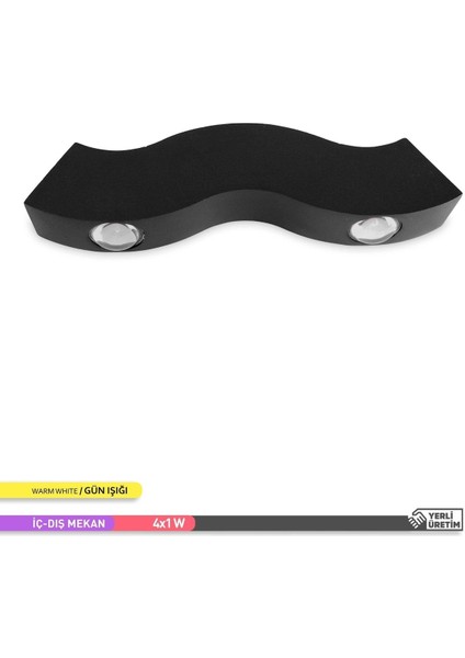 4W Çift Yönlü LED Duvar Aplik Iç ve Dış Mekan Dekoratif Aydınlatma fiyatları