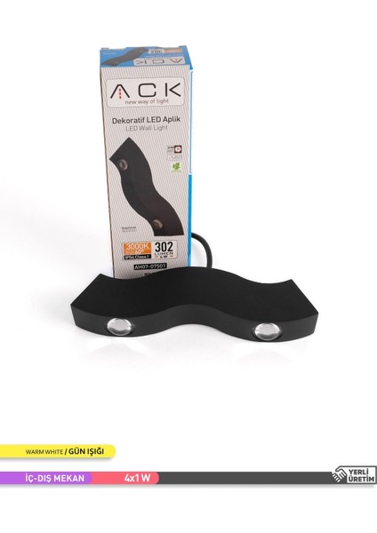 4W Çift Yönlü LED Duvar Aplik Iç ve Dış Mekan Dekoratif Aydınlatma modelleri