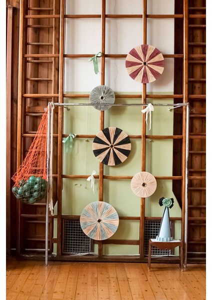 Mavi ve Doğal Renk Rafya Yuvarlak Modern Duvar Lambası Duvar Apliği fiyatları