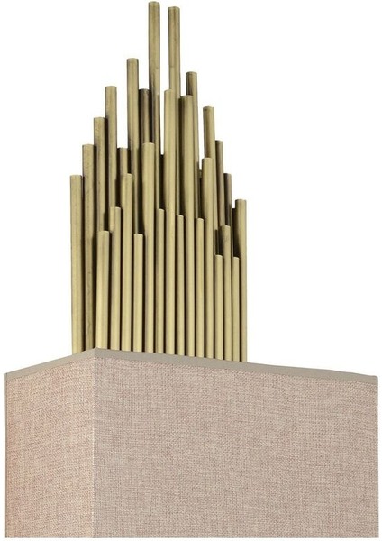 Straordinario Modern Tasarım Metal ve Kumaş Aplik 85CM Sarı fırsatları