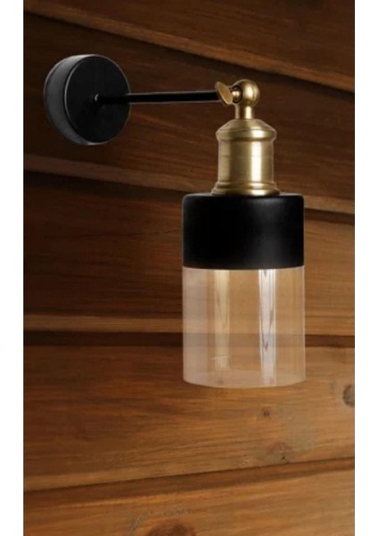 Mylights Retro Rustik Metal Camlı Duvar Her Oda ve Mekan Için Uygun Modern Aplik
