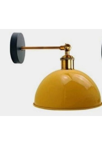 Mylights Sarı Modern Rustik Retro Mafsalı Duvar Aplik Gece Lambası Okuma Lambası