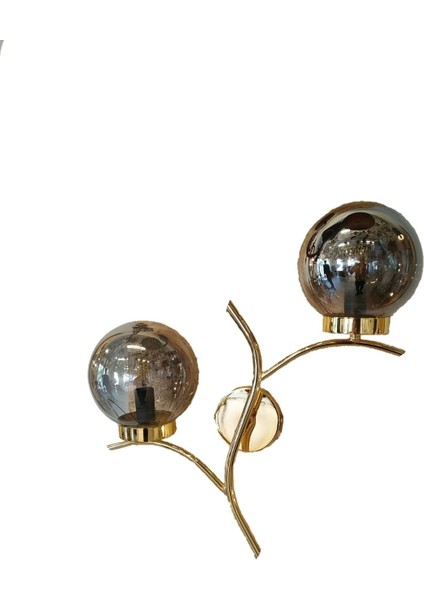 Modern Ikili Dal Aplik Altın Sarısı