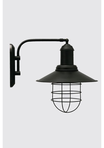 Glenora Siyah Aplik Duvar Salon Merdiven Kafe Restoran Kuaför Hol Fırın Pastane Salon