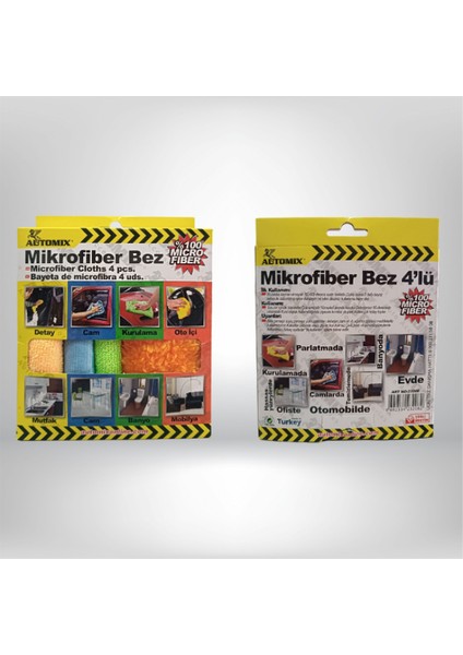 Automıx Mikrofiber Bez 4'lü