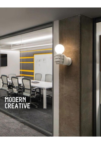 Sol El Duvar Lambası Aplik Duvar Aydınlatma Ev Bahçe Dekorasyon