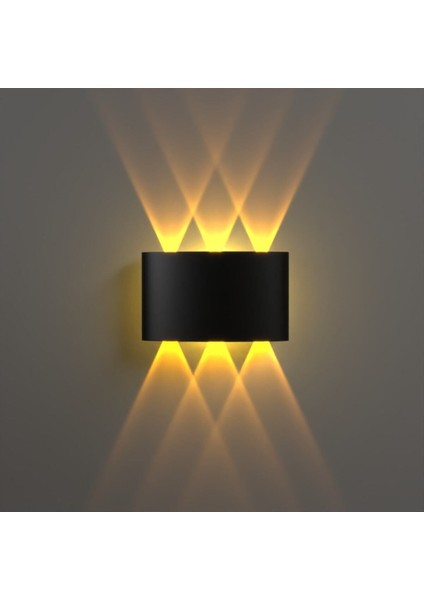 Uranüs Amber Işık Ledli Dekoratif Işık Süzmeli Iç ve Dış Mekan Modern Bahçe Balkon Salon Teras Apli