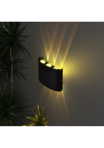 Uranüs Amber Işık Ledli Dekoratif Işık Süzmeli Iç ve Dış Mekan Modern Bahçe Balkon Salon Teras Apli indirimleri