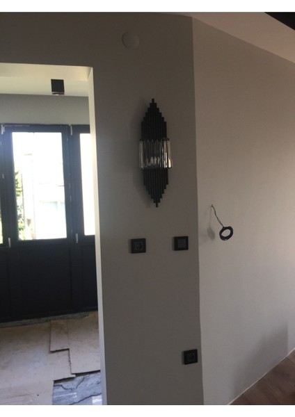 Siyah Renk Aplik Duvar Lambası Salon Koridor Otel Restoran Dekoratif Aplik fırsatları