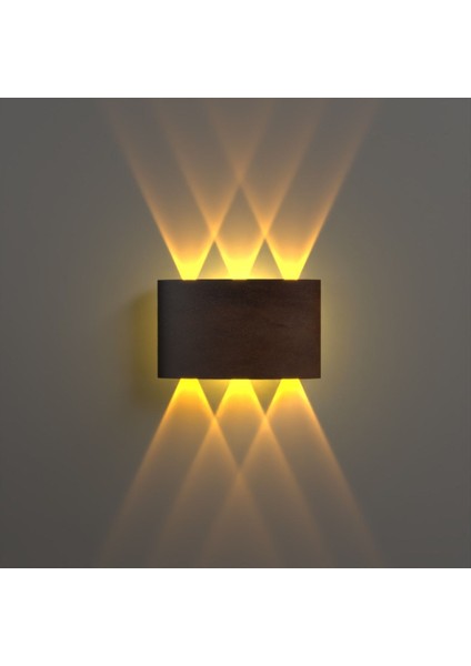 Uranüs Eskitme Kasa Amber Işık Ledli Dekoratif Işık Süzmeli Iç Dış Mekan Modern Aplik