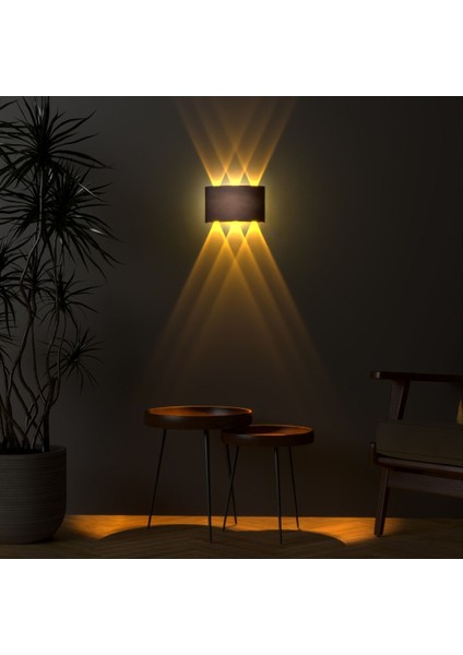 Uranüs Eskitme Kasa Amber Işık Ledli Dekoratif Işık Süzmeli Iç Dış Mekan Modern Aplik fiyatları