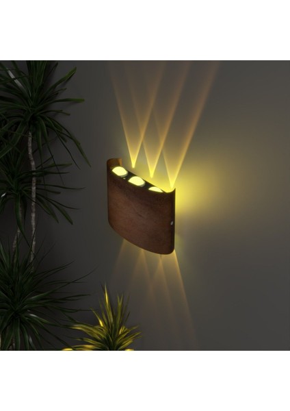 Uranüs Eskitme Kasa Amber Işık Ledli Dekoratif Işık Süzmeli Iç Dış Mekan Modern Aplik fırsatları