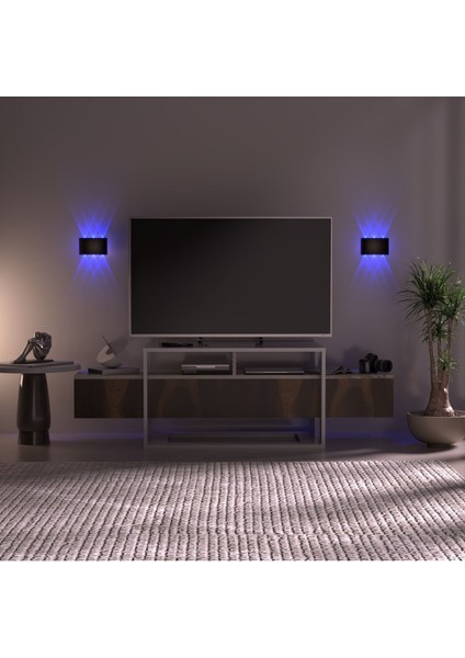 Uranüs Mavi Işık Ledli Dekoratif Işık Süzmeli Iç ve Dış Mekan Bahçe Salon Teras Veranda Duvar Aplik modelleri