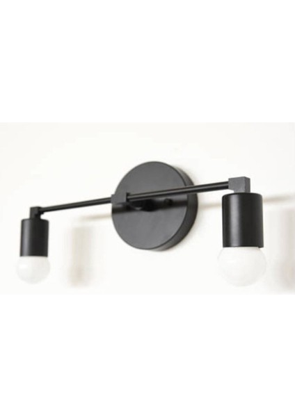 Modern Ikili Metal Duvar Aplik