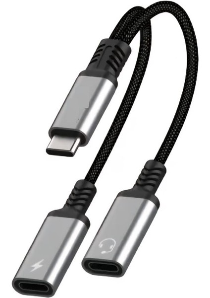 iPhone 15 Pro 15 Plus 15 Pro Max 16 16 Pro 16 Pro Max Uyumlu Type-C Kulaklık Çevirici Dönüştürücü Bluetooth Gerektirmez
