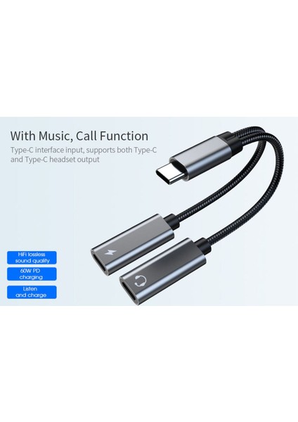 iPhone 15 Pro 15 Plus 15 Pro Max 16 16 Pro 16 Pro Max Uyumlu Type-C Kulaklık Çevirici Dönüştürücü Bluetooth Gerektirmez