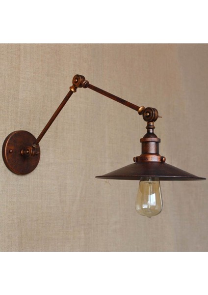 Retro Rustik Bakır Patinalı Üç Mafsallı Hareketli Başlık Akrobat Aplik Şapka ÇAPI:23CM