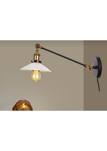 Mylights Retro Rustik Kablolu Okuma Lambası Gece Lambası