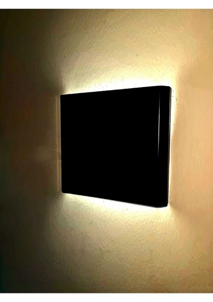 Dekoratif Çift Yönlü Duvar Aplik - 4W - Siyah Kasa - 19X17CM (3000K Gün Işığı) modelleri