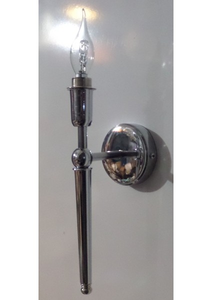 Metal Krom Aplik E 14 Duy