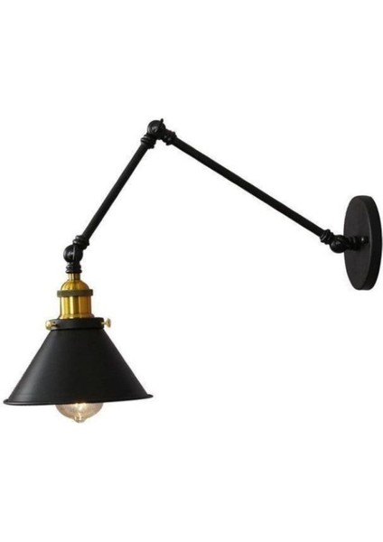 Retro Üç Mafsallı Metal Aplik