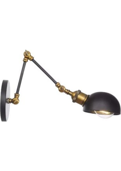 Retro Metal Dekoratif Rustik Akrobatik Siyah Duvar Aplik