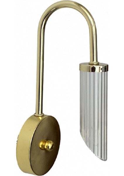 Altın / Gold Renk Kaplamalı Hazar Duvar Aplik