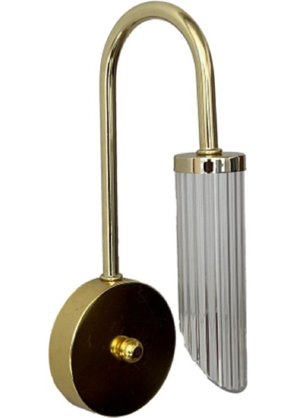 Altın / Gold Renk Kaplamalı Hazar Duvar Aplik