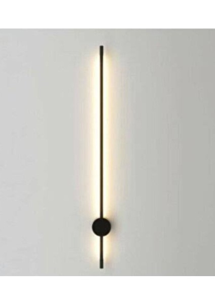 Çubuk LED Aplik Modern Dekoratif LED Duvar Aplik 70CM Siyah LED Aplik