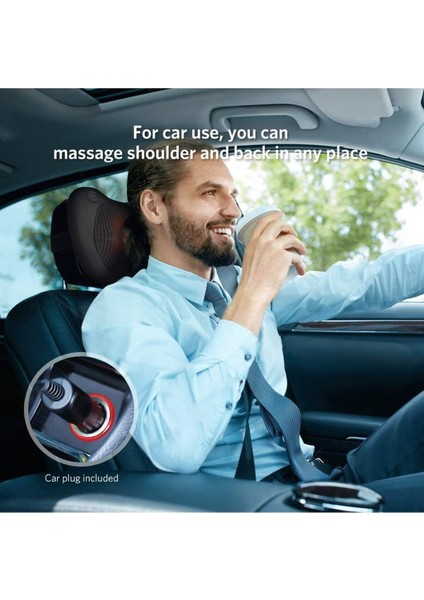 ERG-719 Shiatsu Ovmalı Isıtmalı Masaj Yastığı Boyun, Omuz, Sırt Masaj Aleti