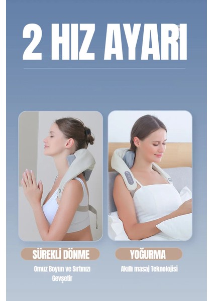 Şarjlı Ovmalı Isıtmalı Masaj Aleti Insan Eli Yoğurma Hissi