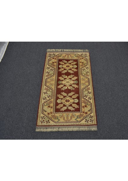 Yeni El Dokuma Modern Çiçekli Bozalan Milas Yün Halı 5891 modelleri