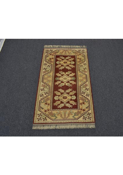 Yeni El Dokuma Modern Çiçekli Bozalan Milas Yün Halı 5891 fırsatları