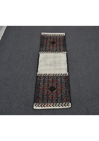 Yeni El Dokuma Çift Gözlü Yörük Pamuklu Yün Kilim Heybe 5912 fırsatları