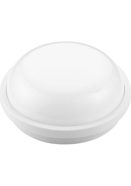 15W Yuvarlak LED Nem Su Geçirmez Banyo Bahçe Modern Tavan Lambası Beyaz Kasa Beyaz Işık 6500K modelleri