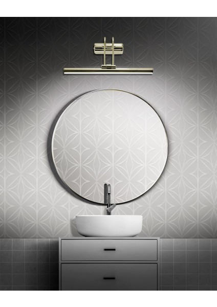 Gold Ayna Üstü 50 cm LED Banyo Aplik Duvar Ayna Resim Tablo