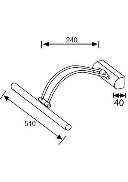 Gold Ayna Üstü 50 cm LED Banyo Aplik Duvar Ayna Resim Tablo fırsatları